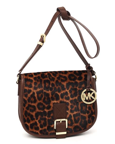 michael kors red and cheetah print bow purse|Michael Kors cheetah backpack.